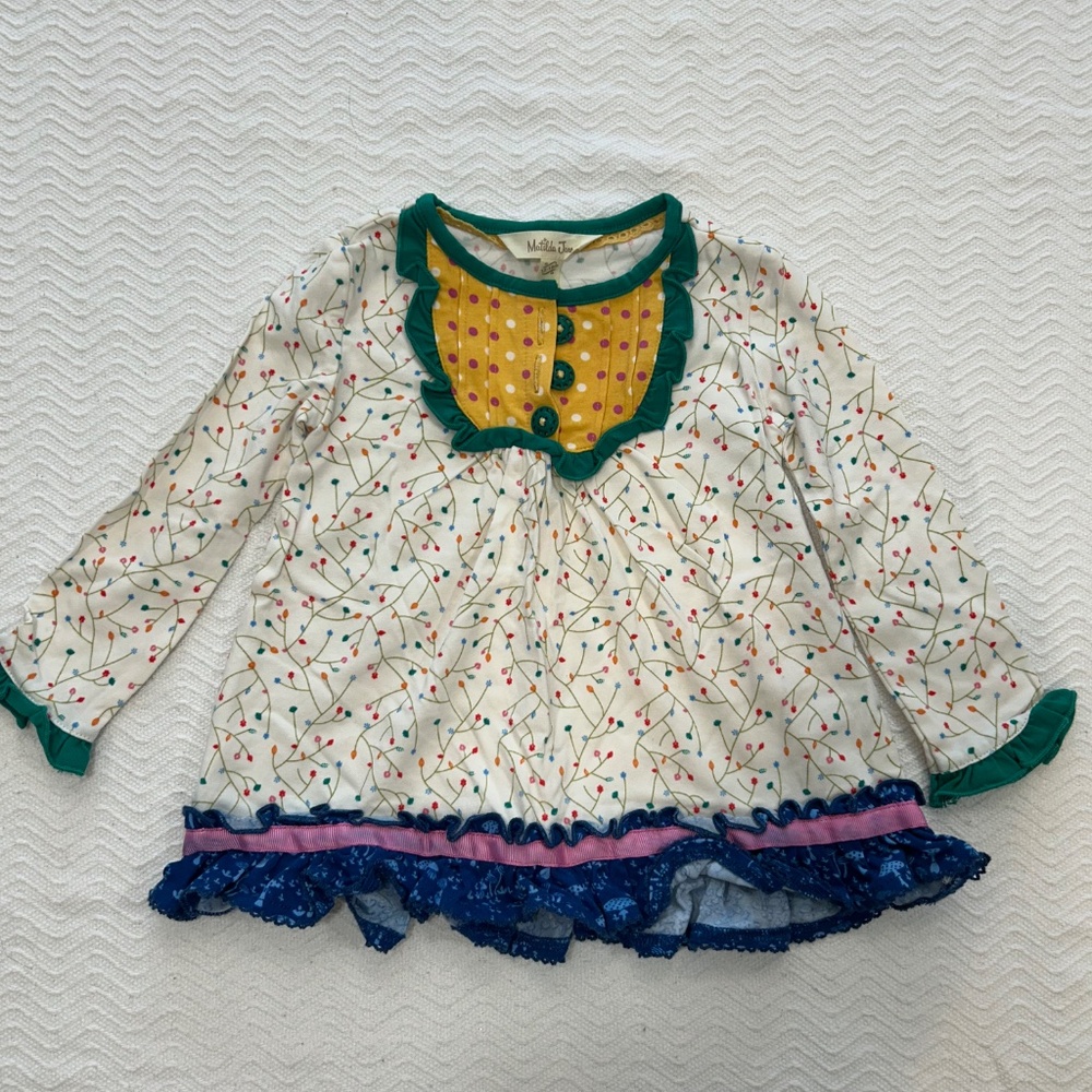 Matilda Jane Love You So Mushroom Long Sleeve Top - size 12-18month